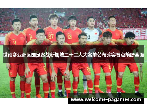 世预赛亚洲区国足客战新加坡二十三人大名单公布阵容看点前瞻全面 世预赛亚洲区国足客战新加坡二十三人大名单公布阵容看点前瞻全面